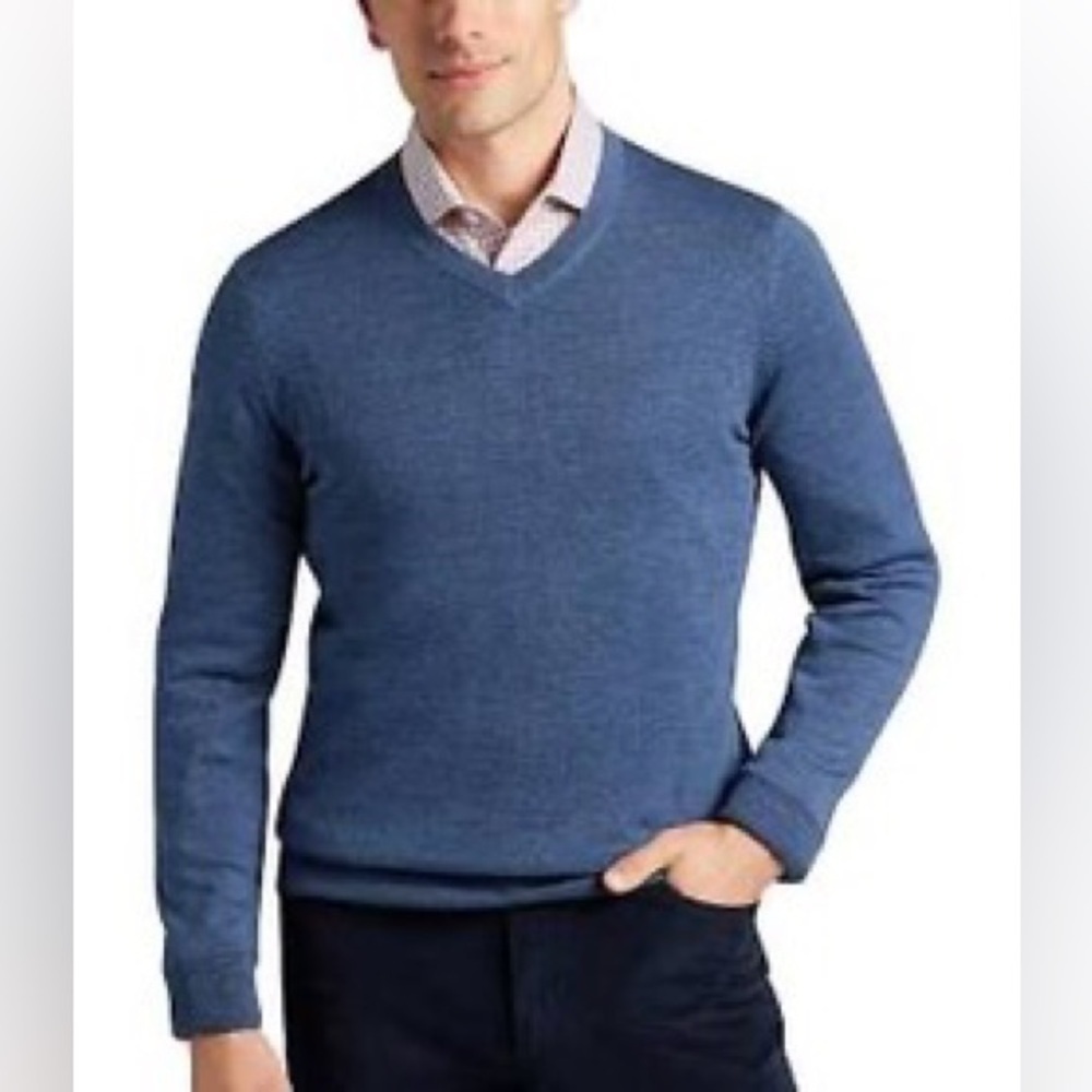 Joseph Abboud V-Neck Merino Wool Sweater